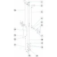 Pièces détachées Douche 2 pommeau 2 bouton temporisé (ASTRALPOOL)