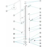 Pièces détachées Douche chrome (ASTRALPOOL)