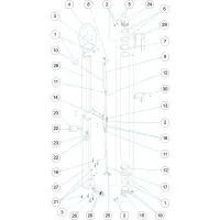 Pièces détachées Douche solaire 20L (ASTRALPOOL)