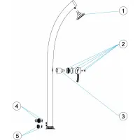 Pièces détachées Douche solaire 40L (ASTRALPOOL)