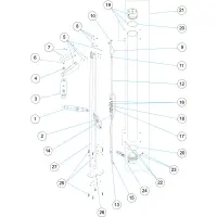 Pièces détachées Douche solaire 50L (ASTRALPOOL)