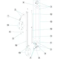 Pièces détachées Douche solaire inox 30L (ASTRALPOOL)