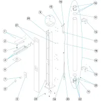 Pièces détachées Douche solaire PLUVIUM (ASTRALPOOL)