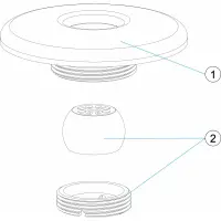 Pièces détachées Enjoliveur de refoulement inox (ASTRALPOOL)