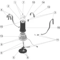 Pièces détachées pour Filtre à cartouche 2400L