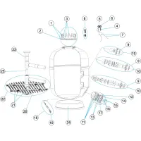 Pièces détachées pour Filtre EUROPA 2350, 2500 1 - 1,2m