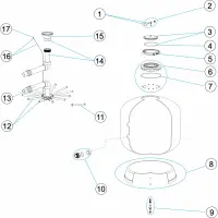 Pièces détachées pour Filtre IVORY Ø 750 900