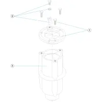 Pièces détachées Fixation de douche Ø 43 (ASTRALPOOL)