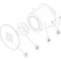 Pièces détachées Jet avec 9 trous BETON (ASTRALPOOL)