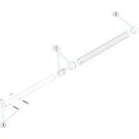 Pièces détachées Manche aluminium télescopique 4-5 m papillon