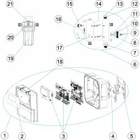 Pièces détachées Panneau de commande chlore libre (ASTRALPOOL)