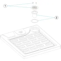 Pièces détachées Plateau de douche RELAX (ASTRALPOOL)