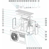 Pièces détachées pour Pompe à chaleur EVOLINE 13, 15