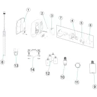 Pièces détachées Pompe doseuse CONTROL BASIC RX (ASTRALPOOL, CERTIKIN)