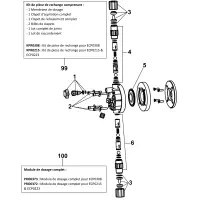 Pièces détachées Pompe doseuse ECP0308, ECP0215, ECP0223 (SYCLOPE)