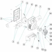 Pièces détachées Pompe EXACTUS pH-RX/m (ASTRALPOOL)