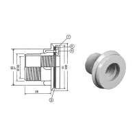 Pièces détachées Prise Balai COFIES liner 2' - Ø50mm (HAYWARD)