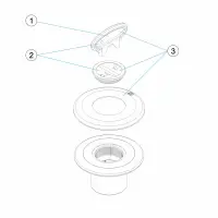 Pièces détachées Prise balai à encoller Ø 63 BETON (ASTRALPOOL)