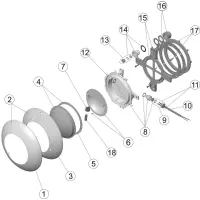 Pièces détachées pour Projecteur EXTRA PLAT PREFARBIQUE