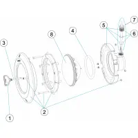 Pièces détachées pour Projecteur LED PAR56 RGB/BLANC