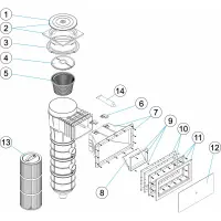 Pièces détachées pour Skim-filtre cartouche PAN 16-20 LINER