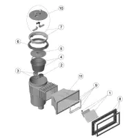 Pièces détachées pour Skimmer 17,5L BETON