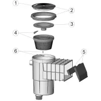 Pièces détachées pour Skimmer HYDROSWIM piscine BETON couvercle rond