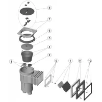 Pièces détachées pour Skimmer PRESTIGE 17,5L petite meurtrière BETON