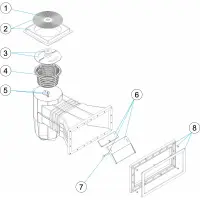 Pièces détachées pour Skimmer standard 15L grande meurtrière BETON