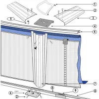 Pièces détachées pour Piscine ronde CELOSIA, CAPRI H 1m20