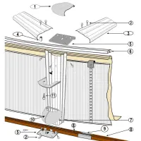 Pièces détachées pour Structure piscine ronde CELOSIA H.132