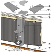 Pièces détachées pour Piscine ronde imitation pierre SKYATHOS H.1m32