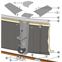 Pièces détachées pour Structure piscine ronde RATTAN H.132