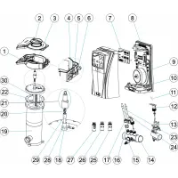 Pièces détachées pour Electrolyseur sel + UV ASTRAL NEOLYSIS NEO-12, NEO-24, NEO-32