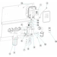 Pièces détachées Tableau de régulation AP PR-204 Chlore PPM (CERTIKIN, ASTRALPOOL)