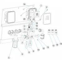 Pièces détachées Tableau de régulation AP PR-207 pH/chlore PPM (CERTIKIN, ASTRALPOOL)