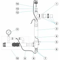 Pièces détachées pour UItraviolets AOP COMPACT ozone & UV-C 75W