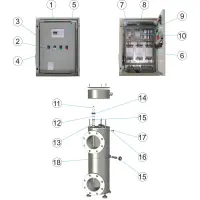 Pièces détachées pour Traitement UV LP de bassin public IAM 120