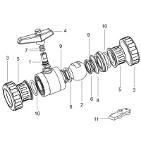 Pièces détachées pour Vanne Ø 63 - PN16