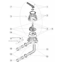 Pièces détachées pour Vanne multivoies 2 1/2"